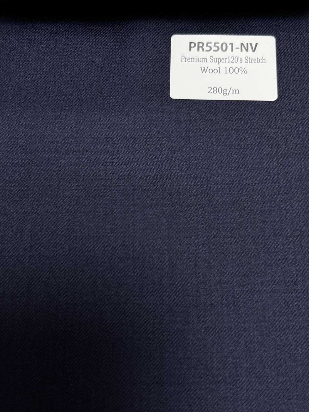 PR5501-NV Standard Japanisch Premium Super 120's Stretch Ohne Muster Marineblau[Textil]