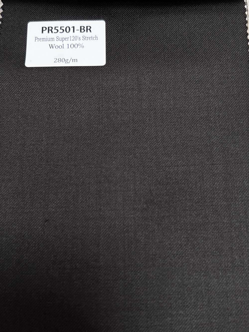 PR5501-BR Standard Made in Japan Premium Super120's Stretch Uni Braun[Textil] HOSOI SYOJI