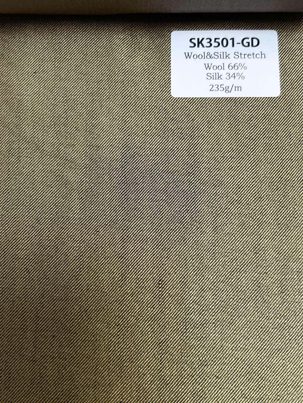 SK3501-GD Standard japanischer Seiden-Woll-Stretch Gold[Textil] HOSOI SYOJI