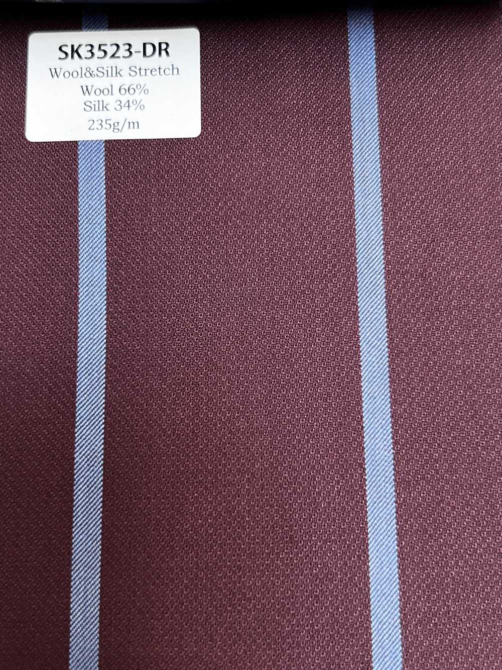 SK3523-DR Standard-Seidenwoll-Stretchstreifen, japanische Herstellung, Dunkelrot[Textil]