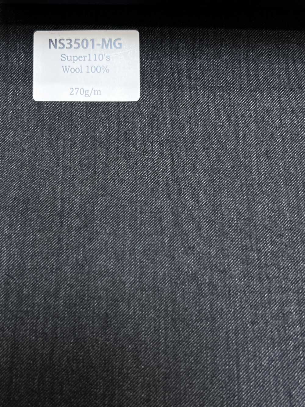 NS3501-MG Klassischer, in Japan hergestellter Super 110's Woll-Stretch, Mittelgrau[Textil] HOSOI SYOJI