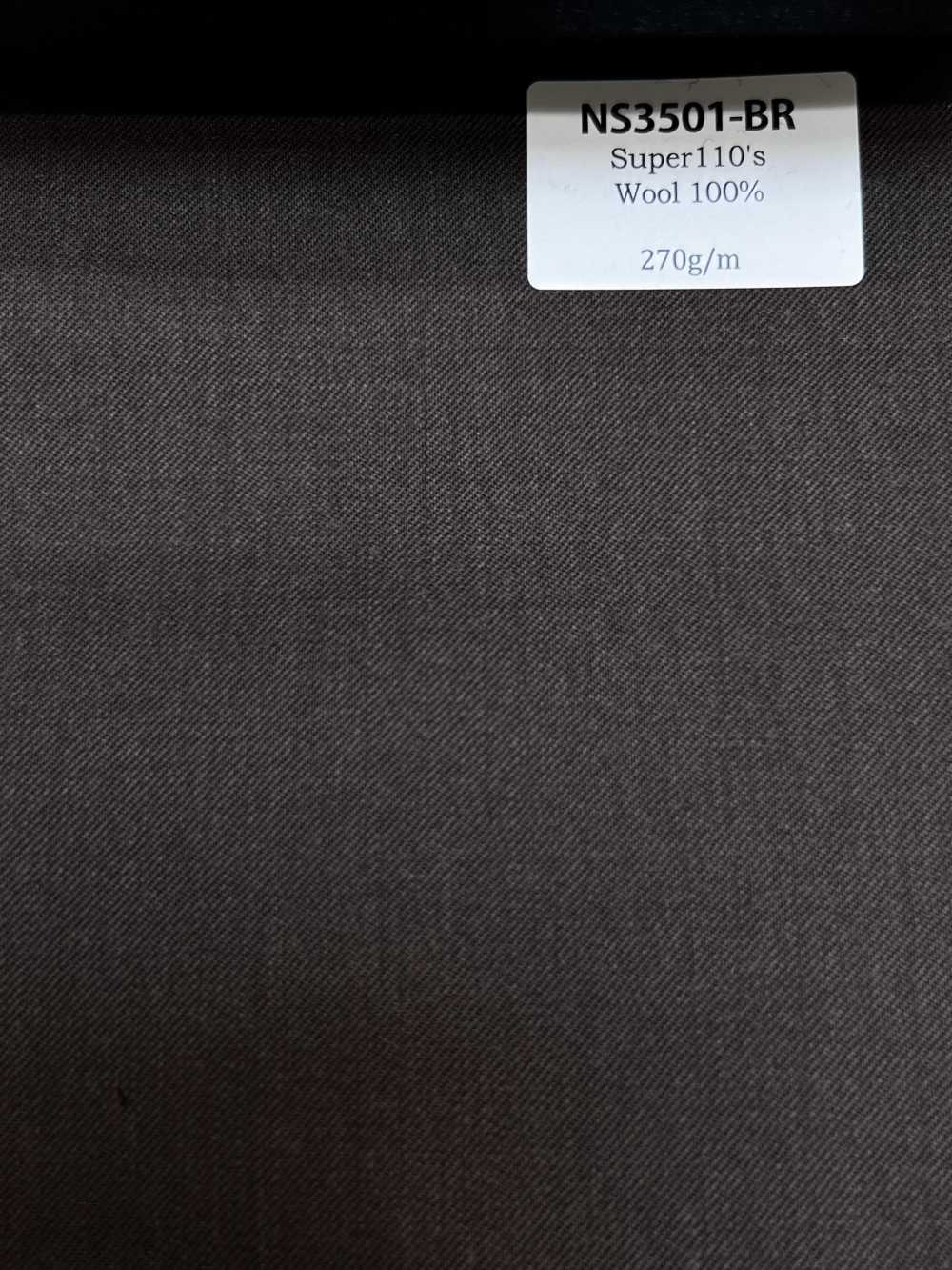 NS3501-BR Standard Hergestellt in Japan Super110’s Woll-Stretch Braun[Textil] HOSOI SYOJI