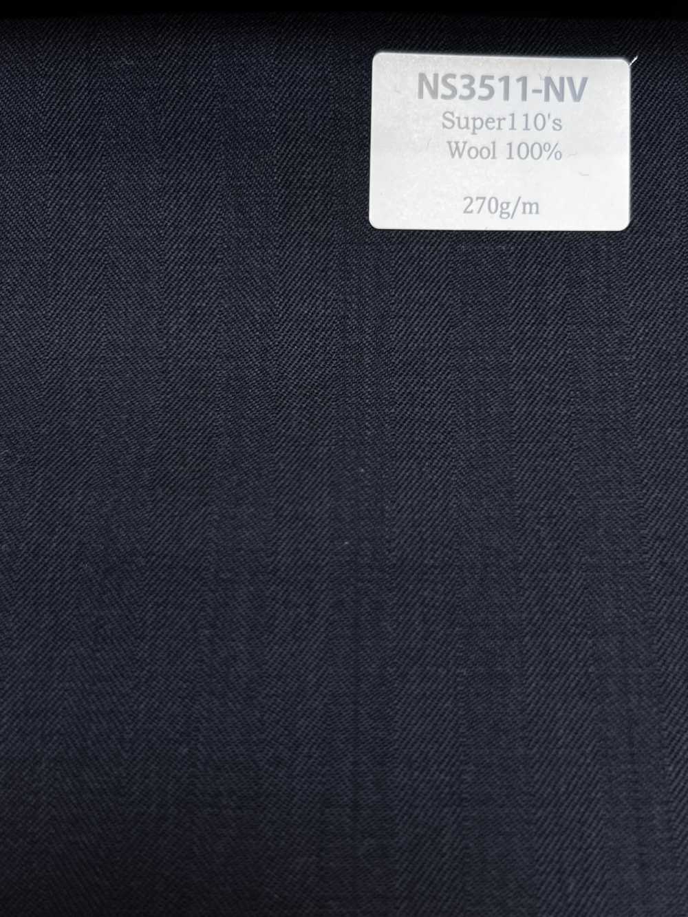 NS3511-NV Klassischer, in Japan hergestellter Super110er Wollstretch in Marineblau[Textil] HOSOI SYOJI