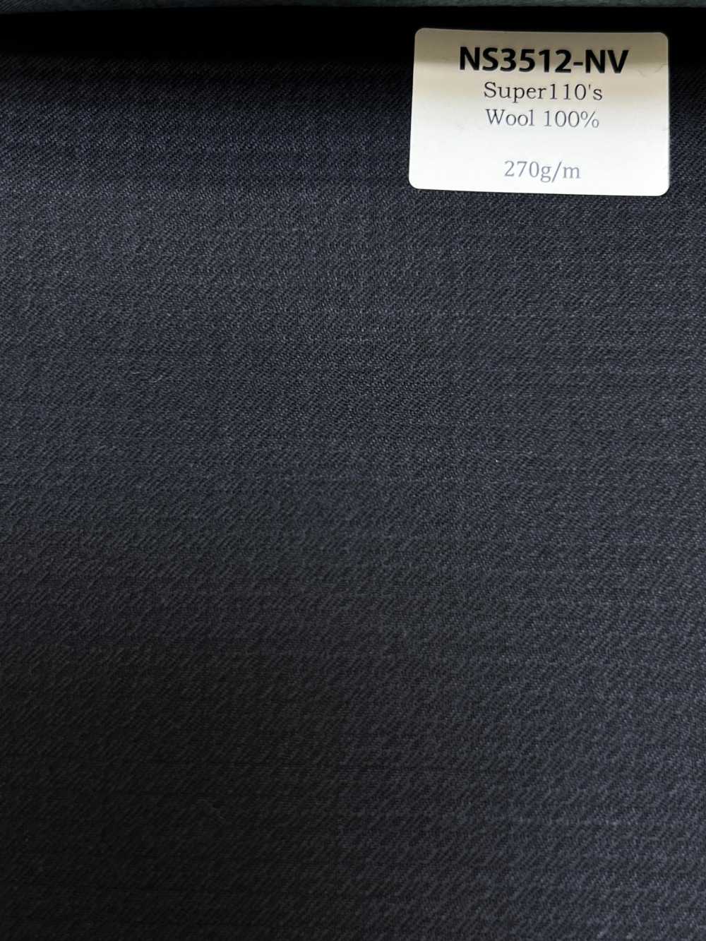 NS3512-NV Klassischer in Japan hergestellter Super110er Wollstretch in Marineblau[Textil] HOSOI SYOJI