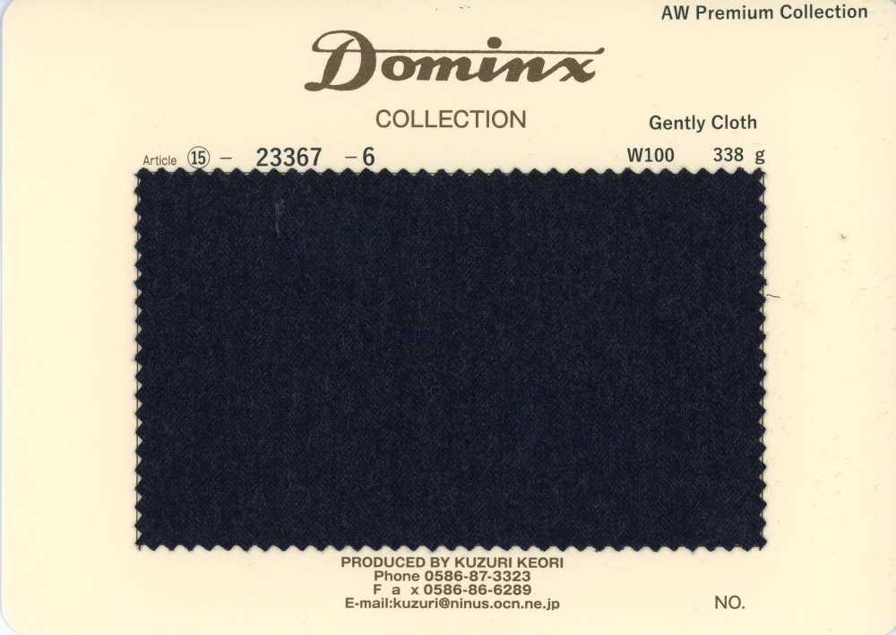 23367-6 Klassische GentlyCloth 100 % Wolle DOMINX (Dominkusu) Premium-Kollektion Marineblau[Textil] Kuzuri-Wollstoff (DOMINX)