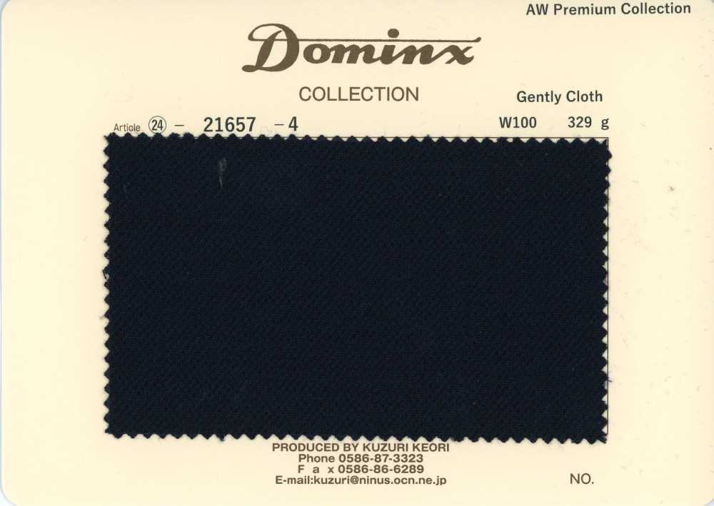 21657-4 Standard Sanftes Wolltuch 100% DOMINX Premium-Kollektion Schwarz[Textil] Kuzuri-Wollstoff (DOMINX)