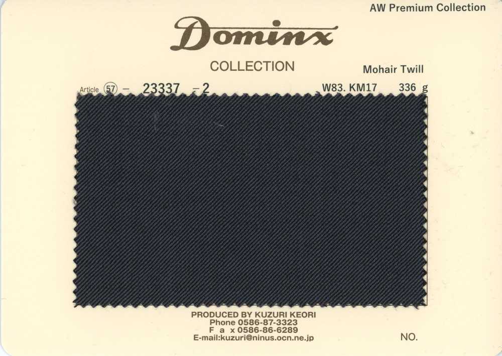 23337-2 Standard-Mohair-Twill DOMINX Premium-Kollektion Anthrazit[Textil] Kuzuri-Wollstoff (DOMINX)