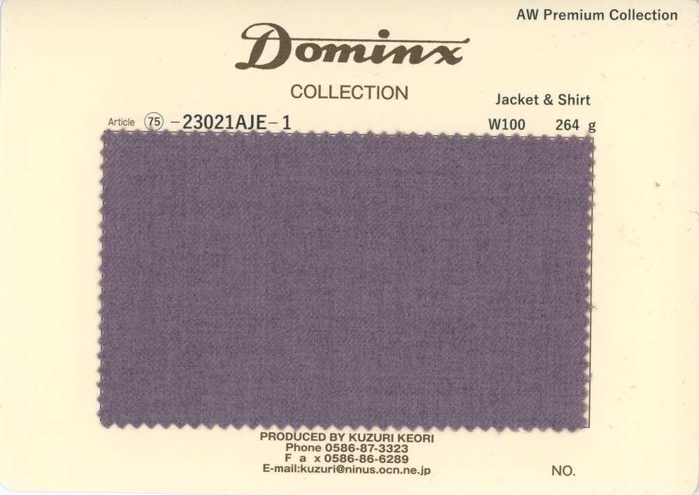 23021AJE-1 Standard Jacke & Hemd 100% Wolle DOMINX Premium-Kollektion Violett[Textil] Kuzuri-Wollstoff (DOMINX)
