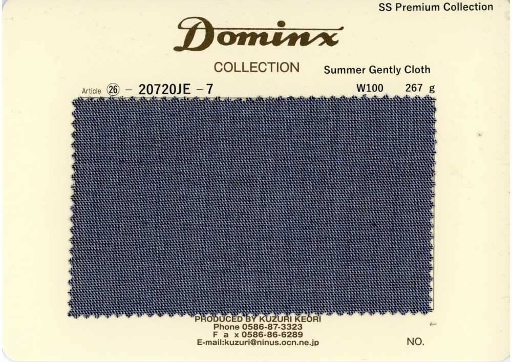 20720JE-7 Standard SummerGentlyCloth 100 % Wolle DOMINX Premium-Kollektion Grau[Textil] Kuzuri-Wollstoff (DOMINX)