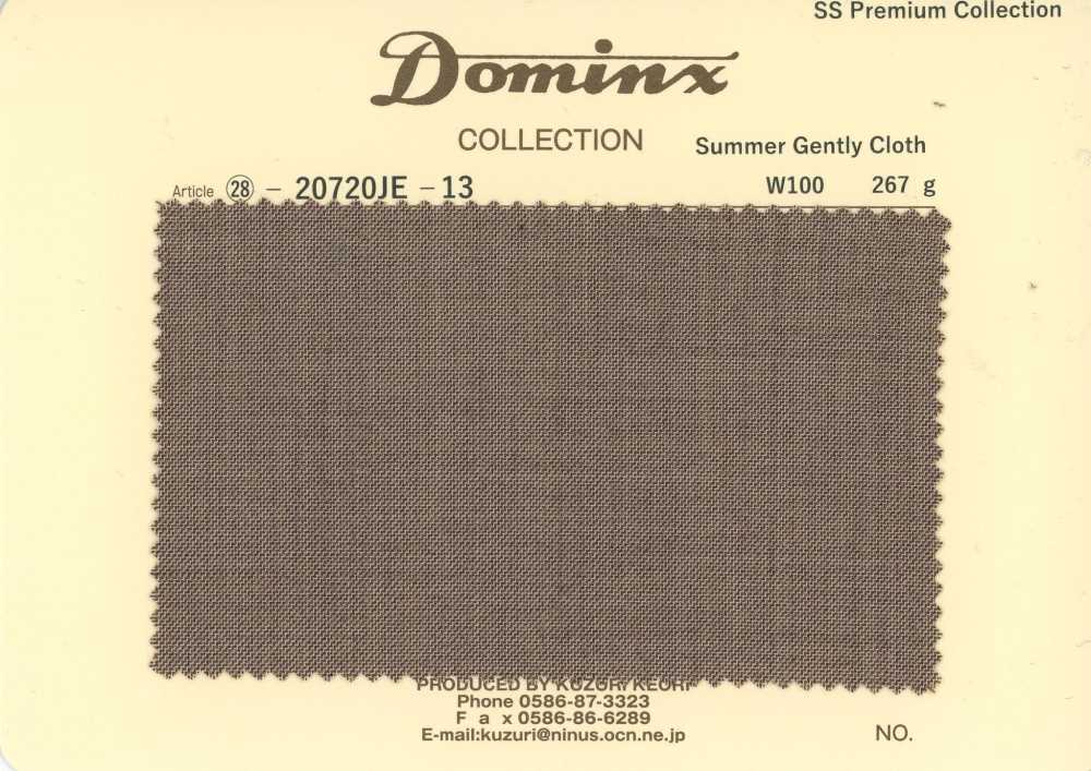 20720JE-13 Standard SummerGentlyCloth 100% Wolle DOMINX Premium-Kollektion Braun[Textil] Kuzuri-Wollstoff (DOMINX)