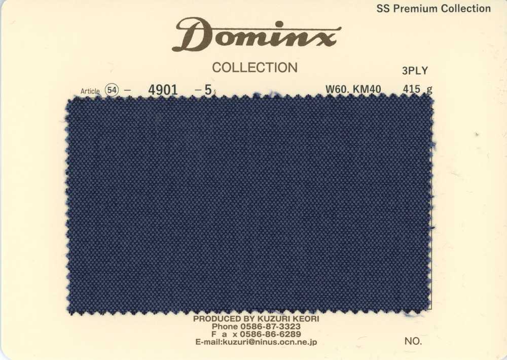 4901-5 Standard 3-lagiges Kid Mohair DOMINX Premium Collection Blau[Textil] Kuzuri-Wollstoff (DOMINX)