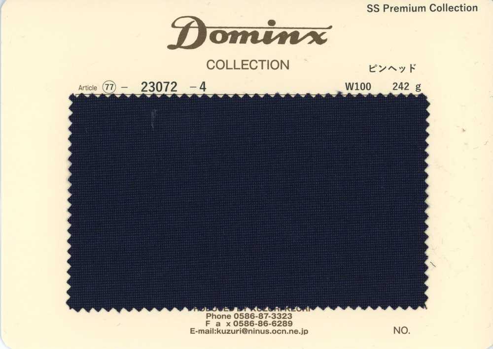 23072-4 Standard-Pinhead-Kid-Mohair DOMINX Premium-Kollektion Marineblau[Textil] Kuzuri-Wollstoff (DOMINX)