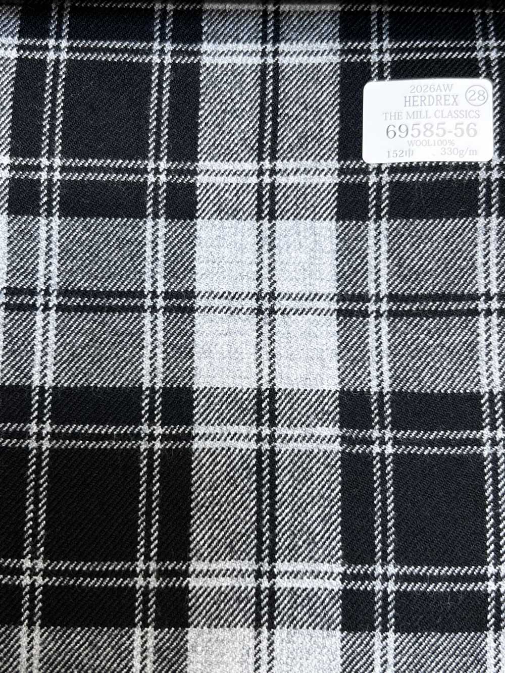 69585-56 26AW HERDREX [THE MILL CLASSICS] Mill Classics Karo Grau[Textil] Kunishima Co., Ltd.