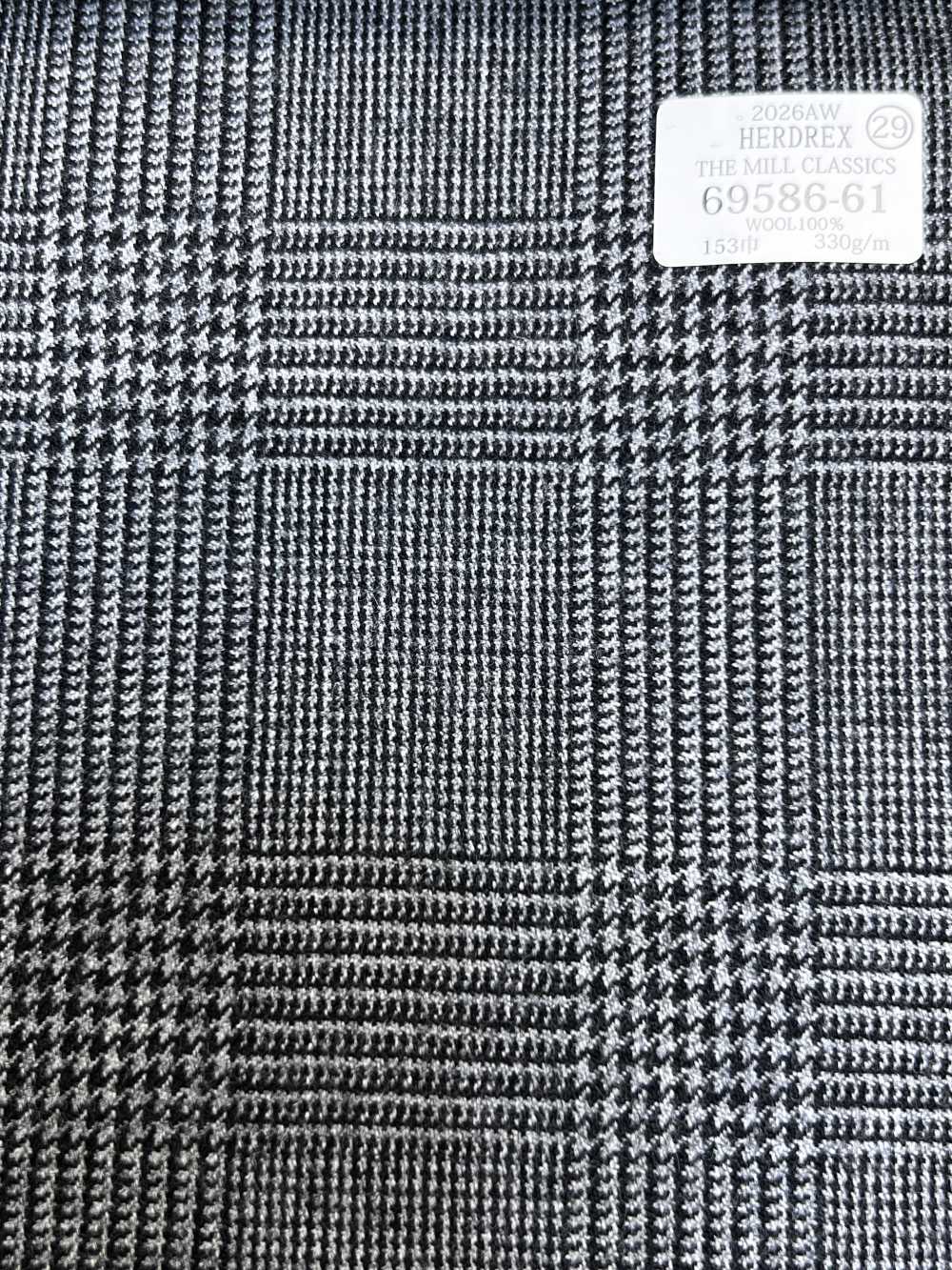 69586-61 26AW HERDREX [THE MILL CLASSICS] Mill Classics Glencheck Grau[Textil] Kunishima Co., Ltd.