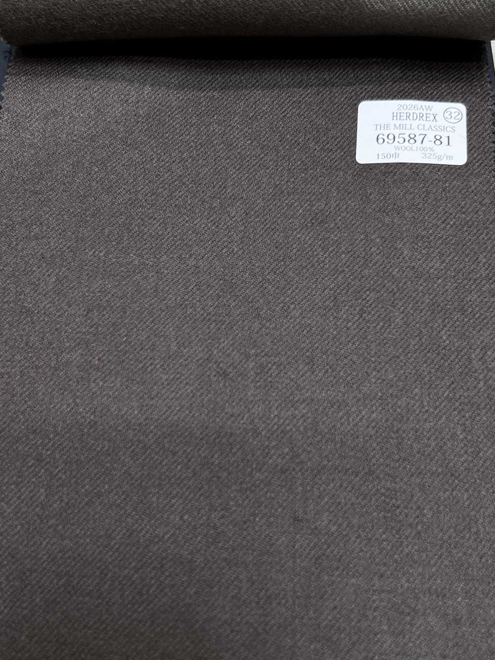 69587-81 26AW HERDREX [THE MILL CLASSICS] Mill Classics einfarbig Braun[Textil] Kunishima Co., Ltd.
