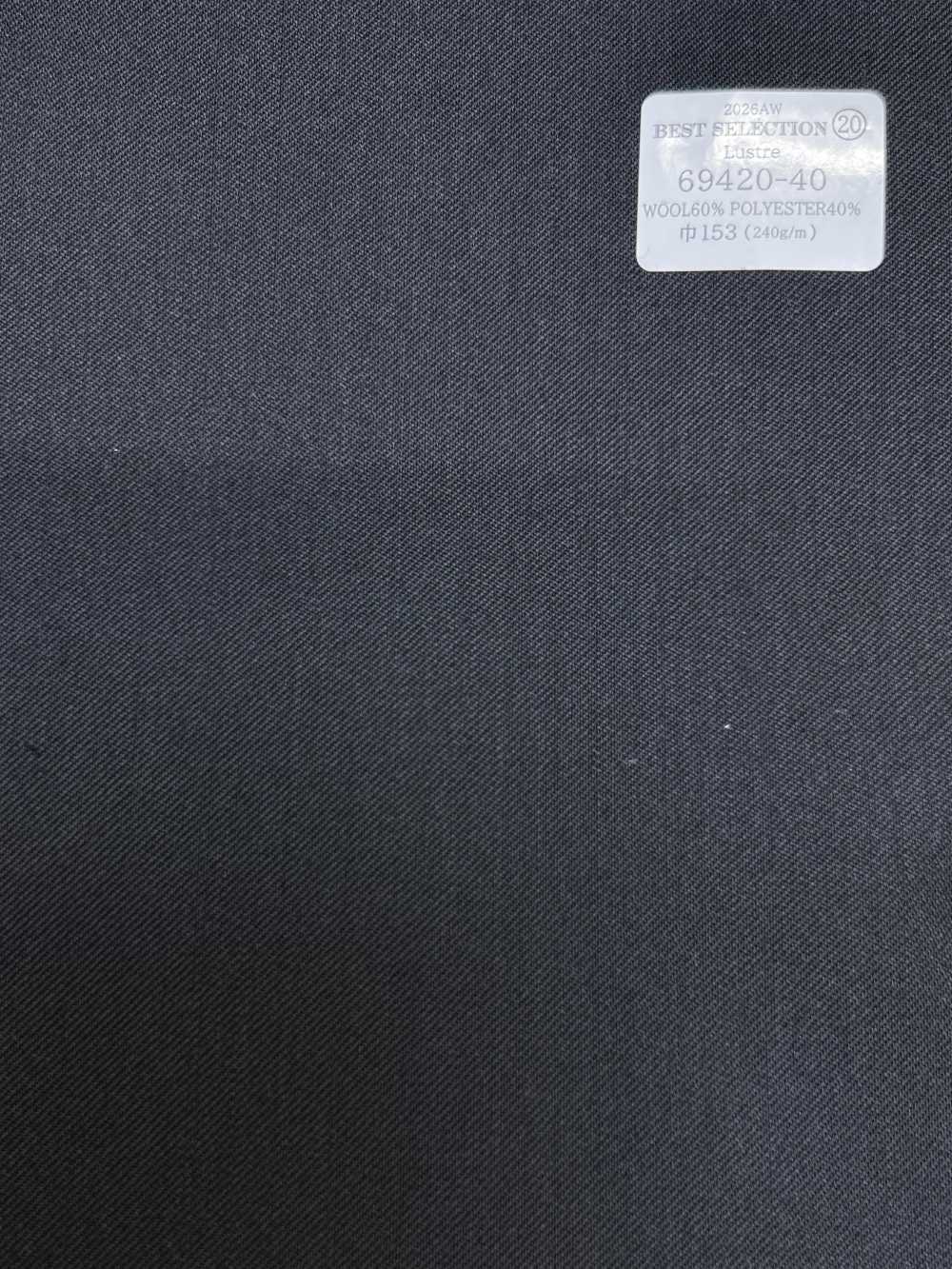 69420-40 26AW BESTSELECTION [Lustre] Anthrazit einfarbig[Textil] Kunishima Co., Ltd.