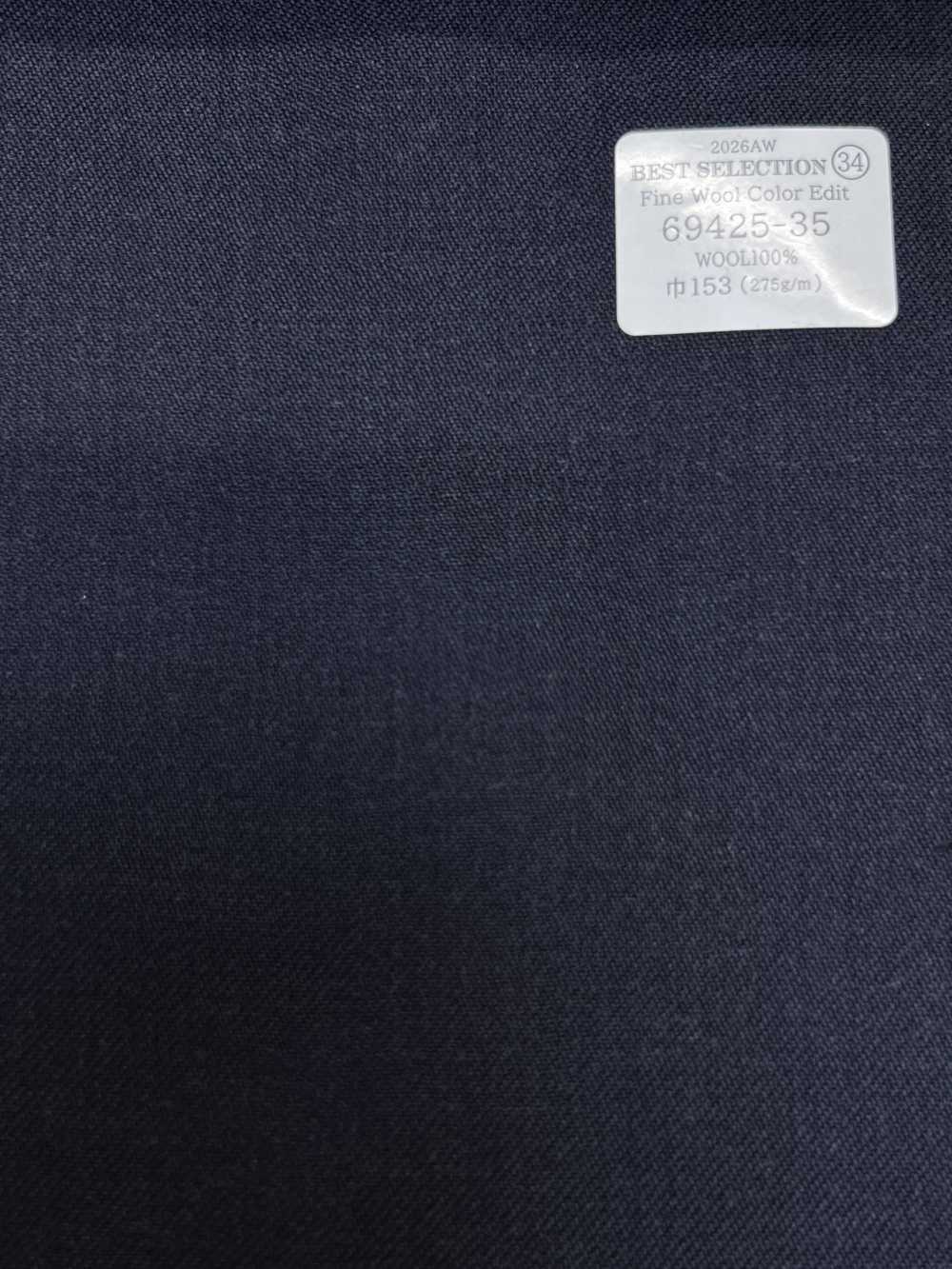 69425-35 26AW BESTSELECTION [Feine Wolle Color Edit] Marineblau einfarbig[Textil] Kunishima Co., Ltd.