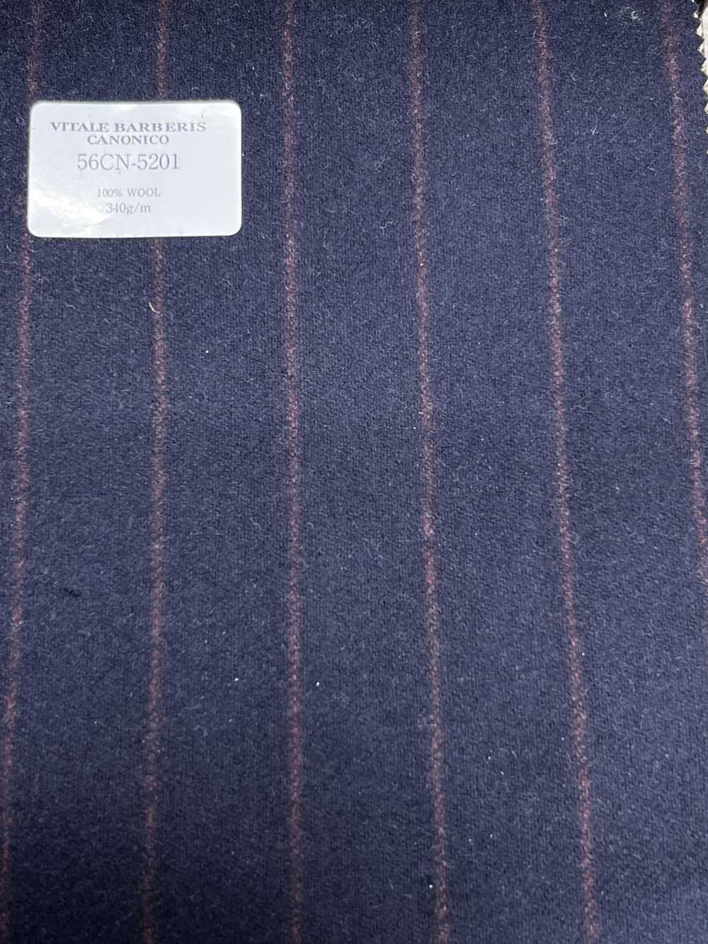 56CN5201 CANONICO (Canonico) Original Wollflanell Dunkelmarine/Rot gestreift[Textil] CANONICO