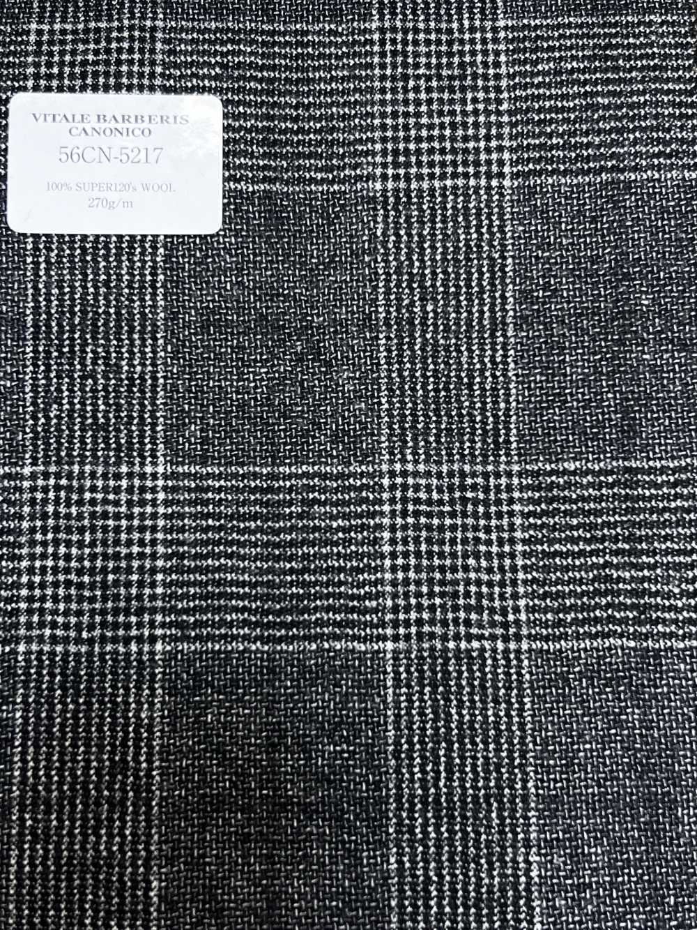 56CN5217 CANONICO (Canonico) Flanell-Klassiker Schwarzer Glencheck[Textil] CANONICO