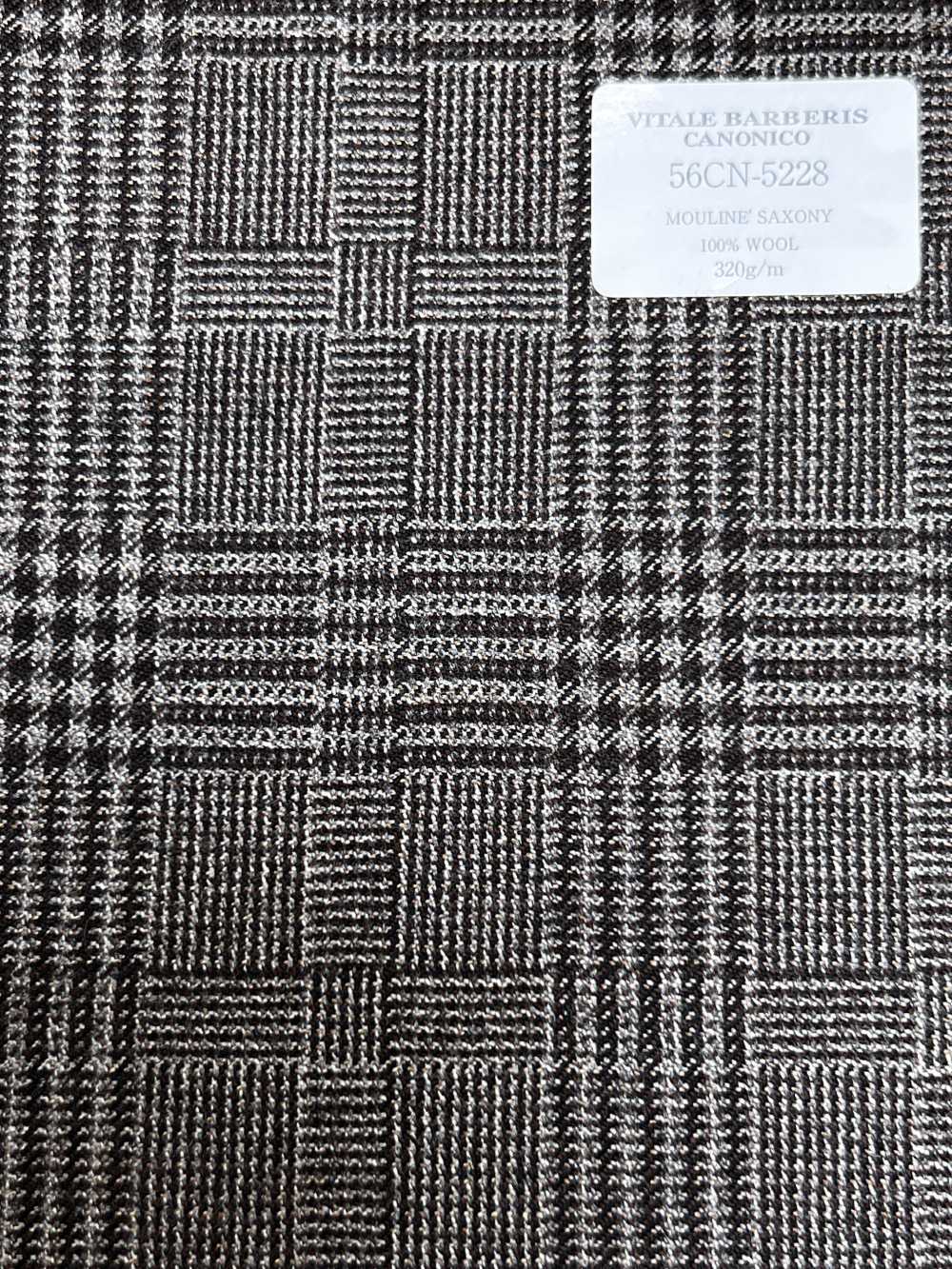 56CN5228 CANONICO 21 Mouliné Saxony brauner Glencheck[Textil] CANONICO