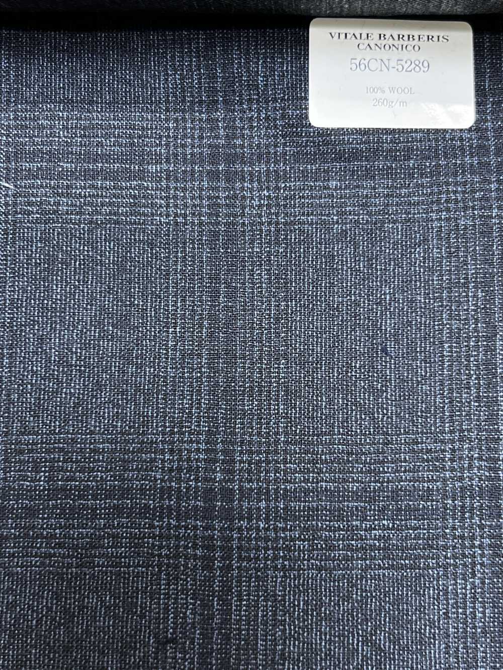 56CN5289 CANONICO gewalkter Tropical Marineblaues Glencheck[Textil] CANONICO