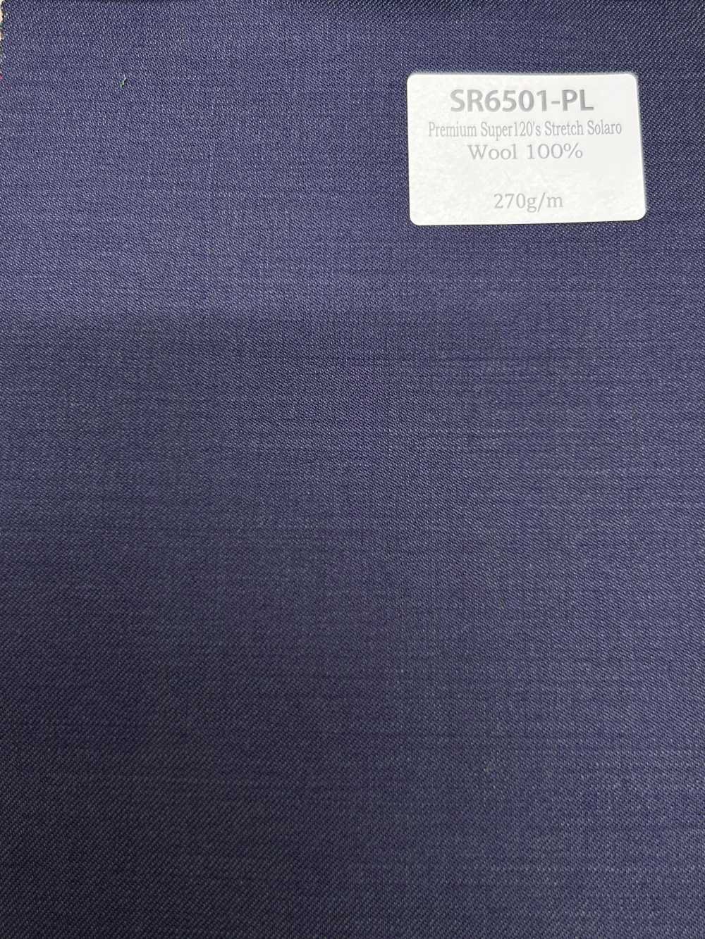SR6501-PL Standardmäßig in Japan hergestellter Premium Super 120's Einfaden-Stretch-Solaro, lila, ohne Muster,[Textil] HOSOI SYOJI