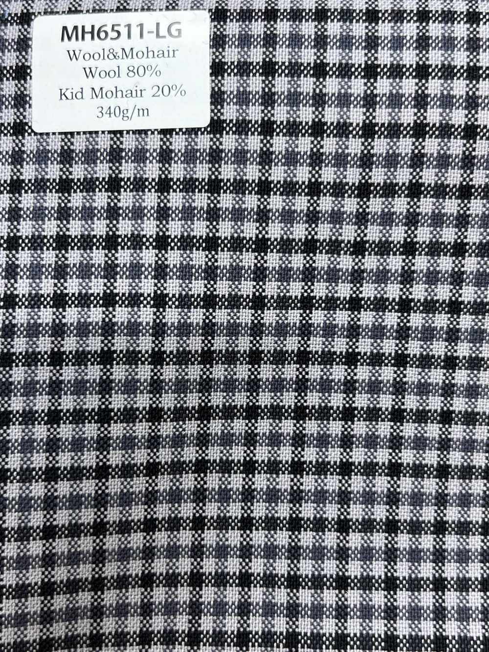 MH6511-LG Standard Wolle-Mohair-Kammgarn aus Japan (Tonic Style) hellgrau kariert[Textil] HOSOI SYOJI