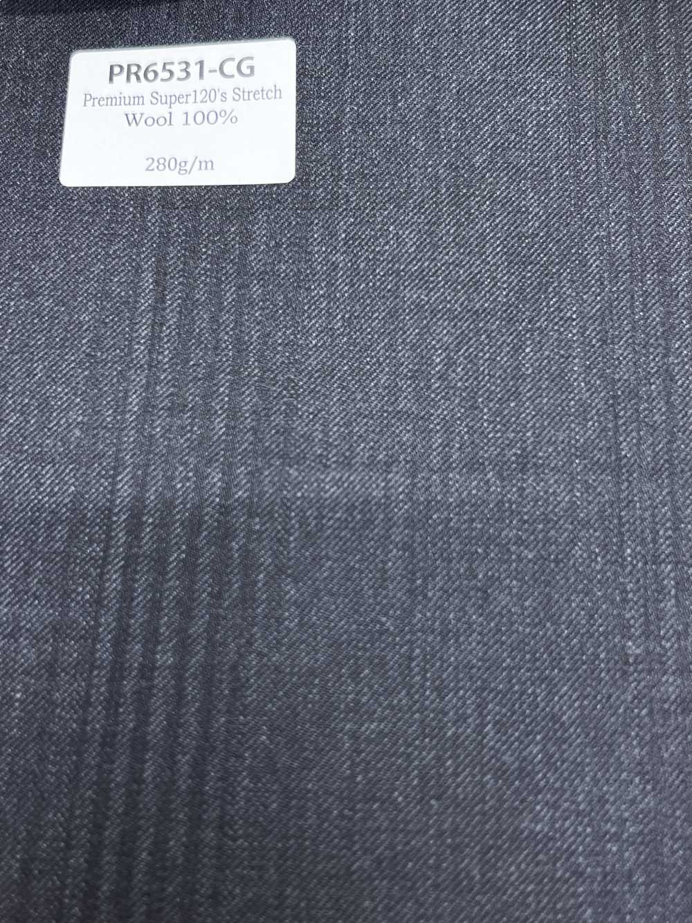 PR6531-CG Standard Inland Premium Super 120's Einfachgarn Stretch-Streifen Anthrazit Cordsamt Grau[Textil] HOSOI SYOJI