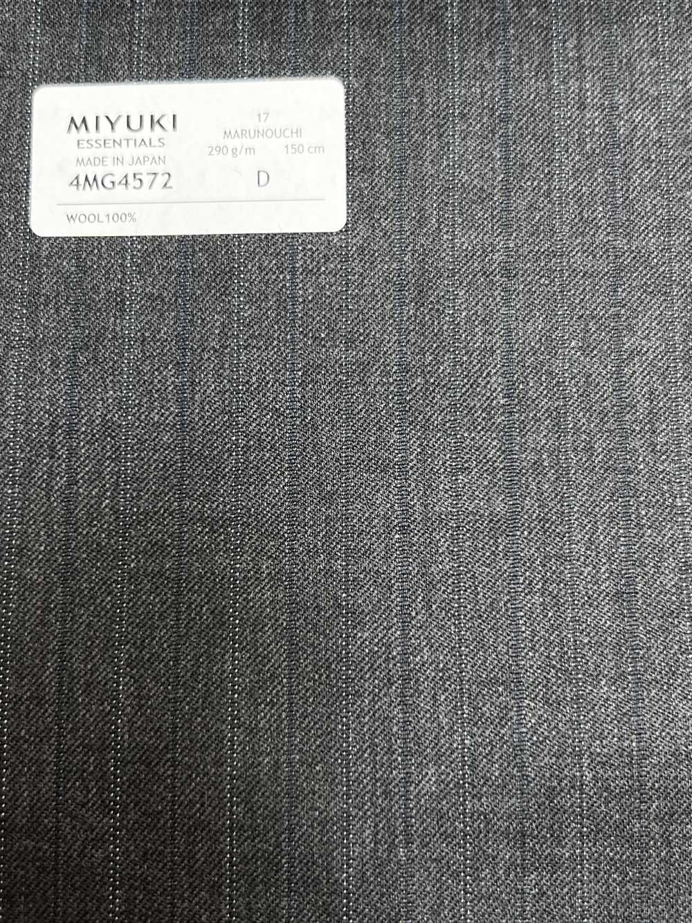 4MG4572 26AW MARUNOUCHI Köper mittelgrauer Streifen[Textil] Miyuki Wollmühlen