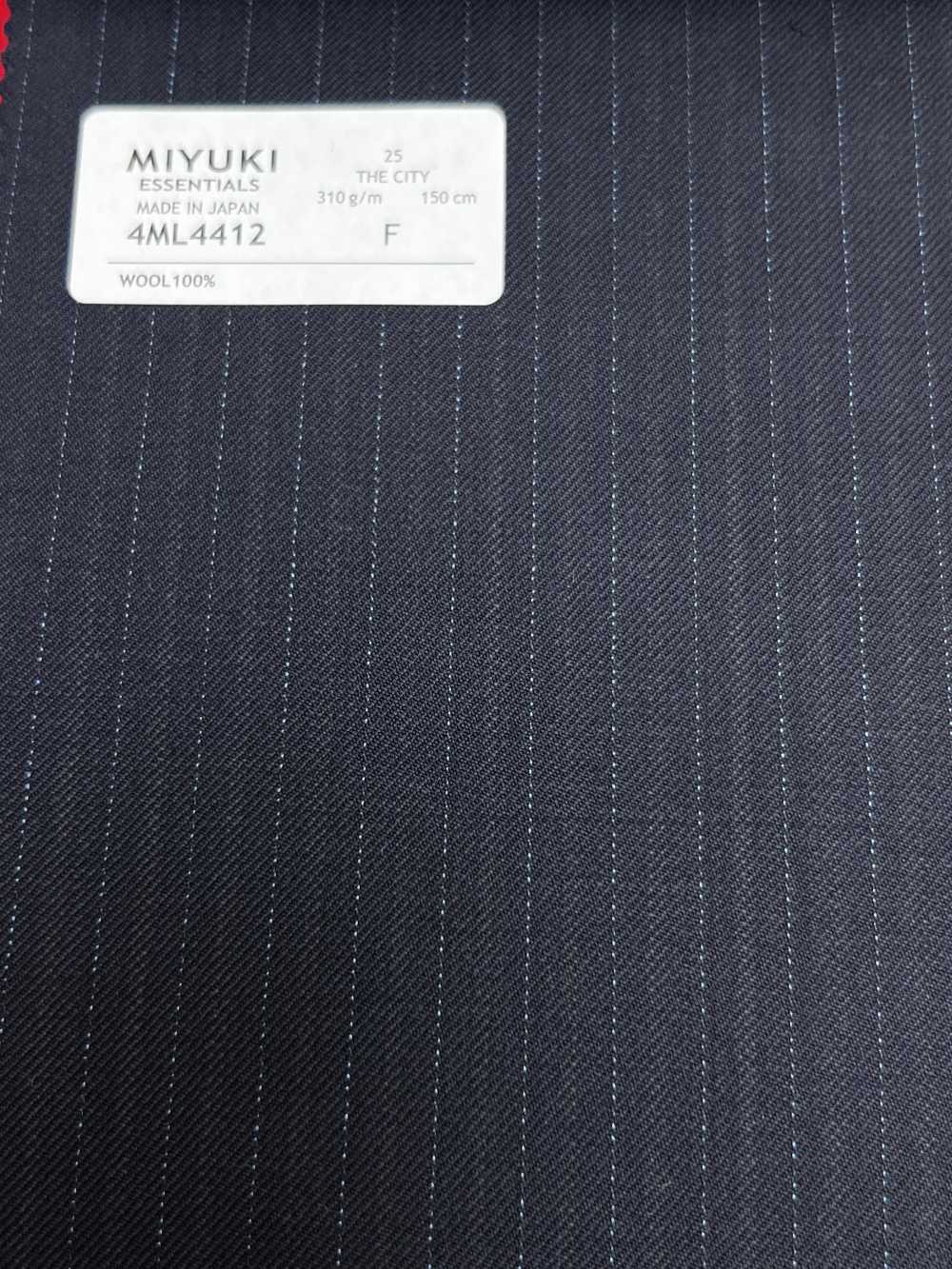 4ML4412 26AW THE CITY Twill Marine-Streifen[Textil] Miyuki Wollmühlen