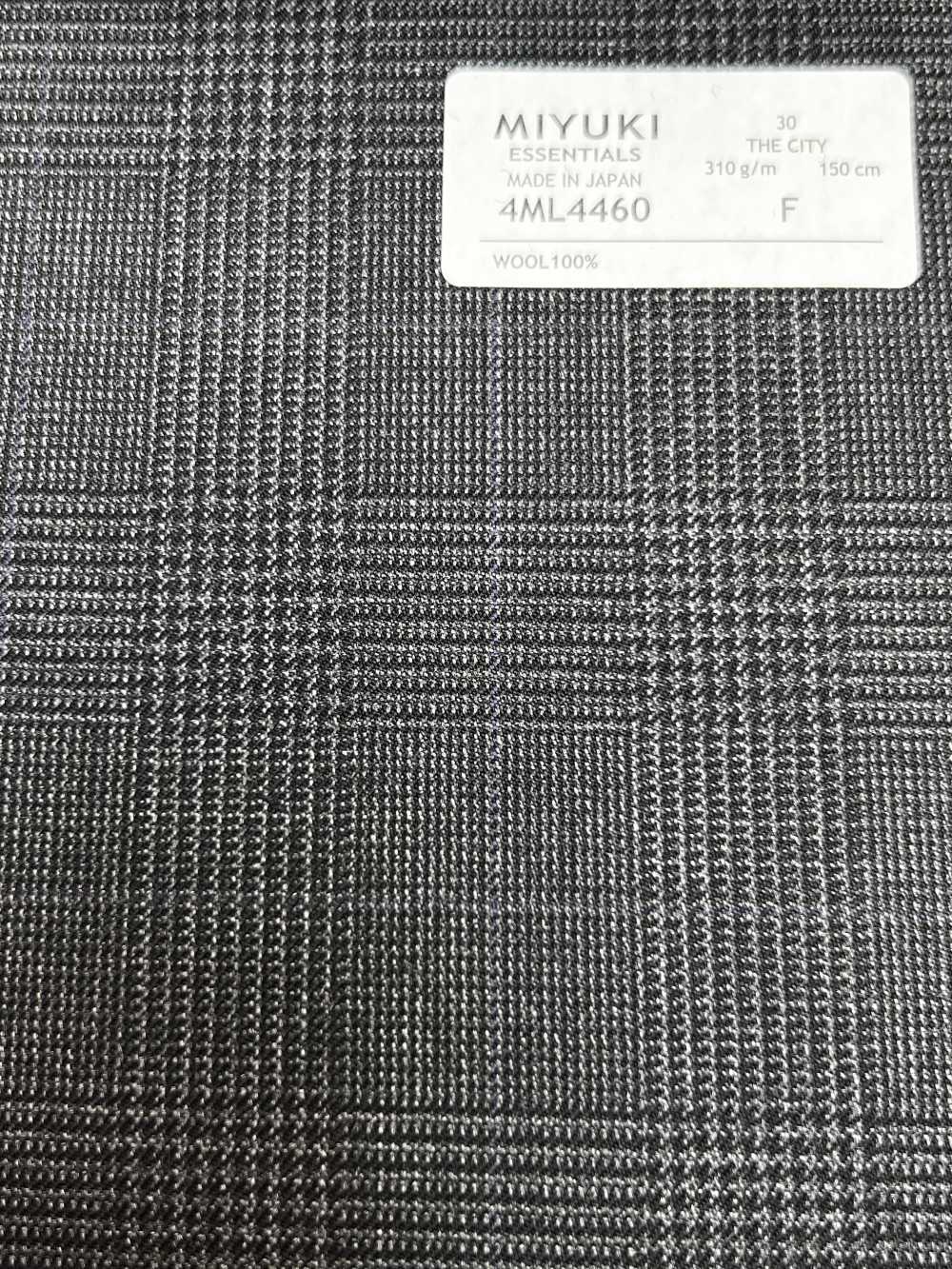 4ML4460 26AW THE CITY Köper, kariert in Anthrazit und Himmelgrau[Textil] Miyuki Wollmühlen