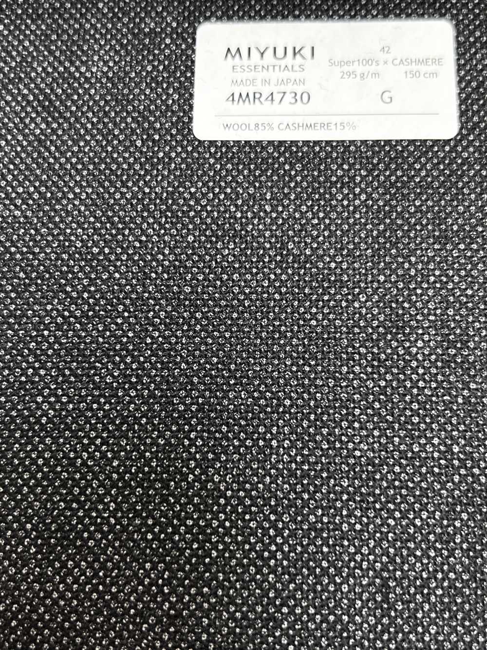 4MR4730 26AW Super 100s × Kaschmir Anthrazit-Himmelgrau[Textil] Miyuki Wollmühlen