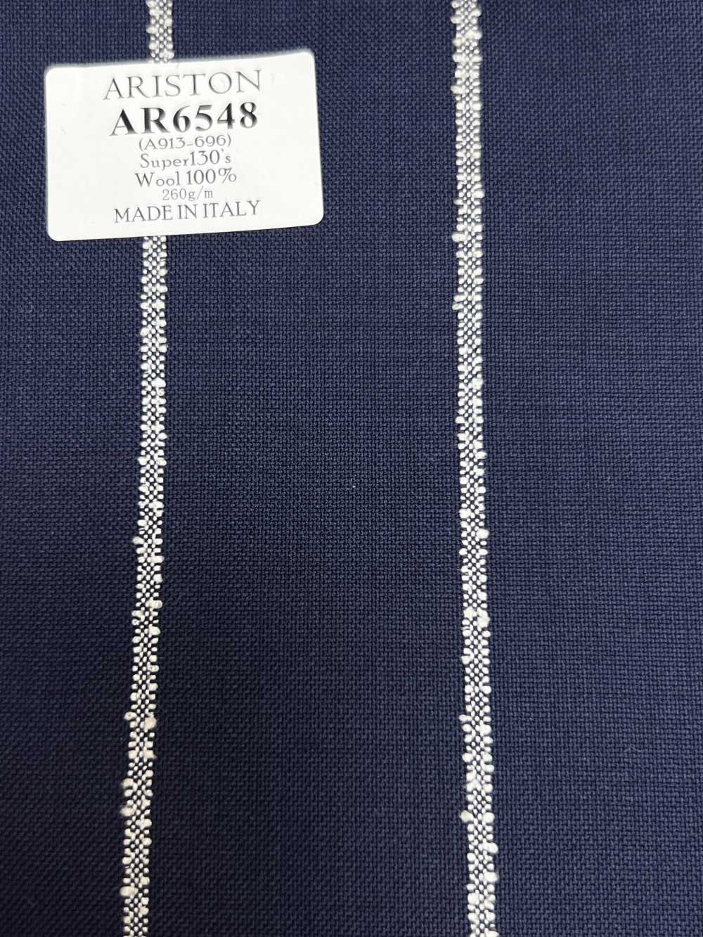 AR6548 ARISTON Super 130s Marineblau × Weißer Streifen[Textil] HOSOI SYOJI