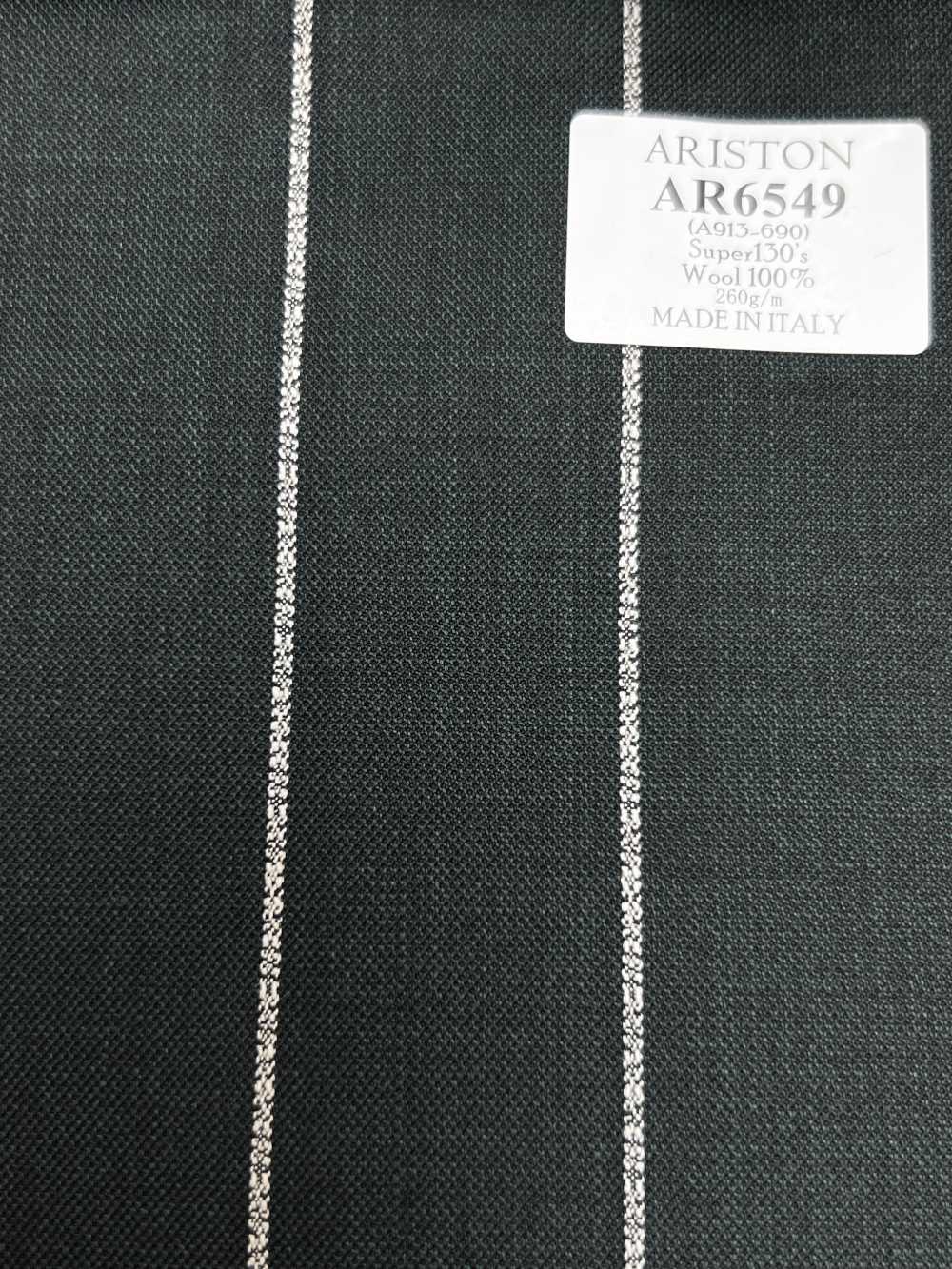 AR6549 ARISTON Super130's Grün mit weißen Streifen[Textil] HOSOI SYOJI