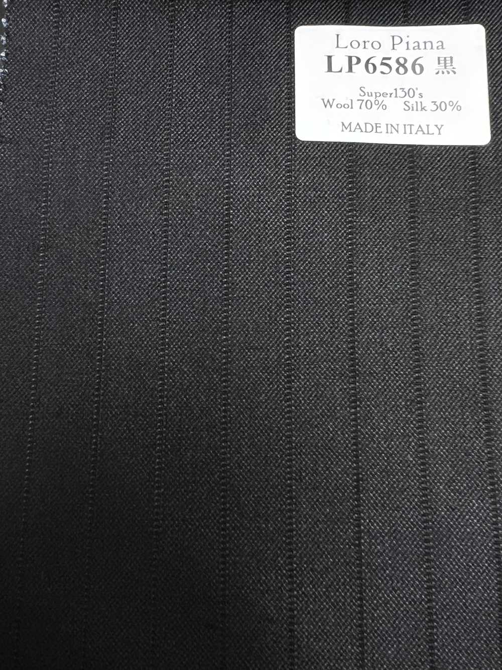 LP6586 Loro Piana Super130's Schwarzer Streifen[Stoff] HOSOI SYOJI