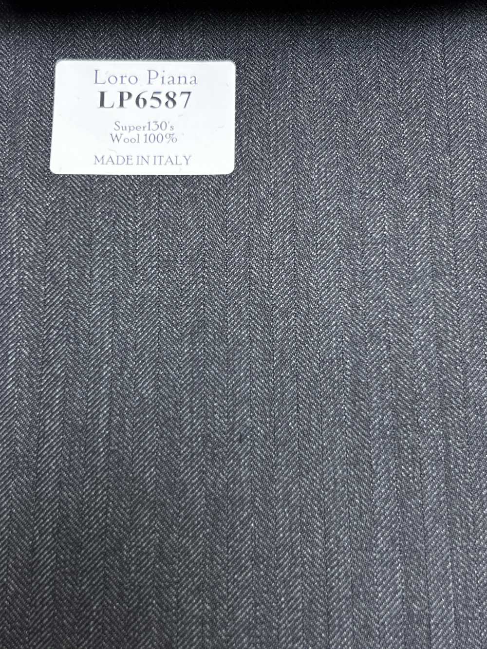 LP6587 Loro Piana Super130's graues Fischgratmuster[Stoff] HOSOI SYOJI