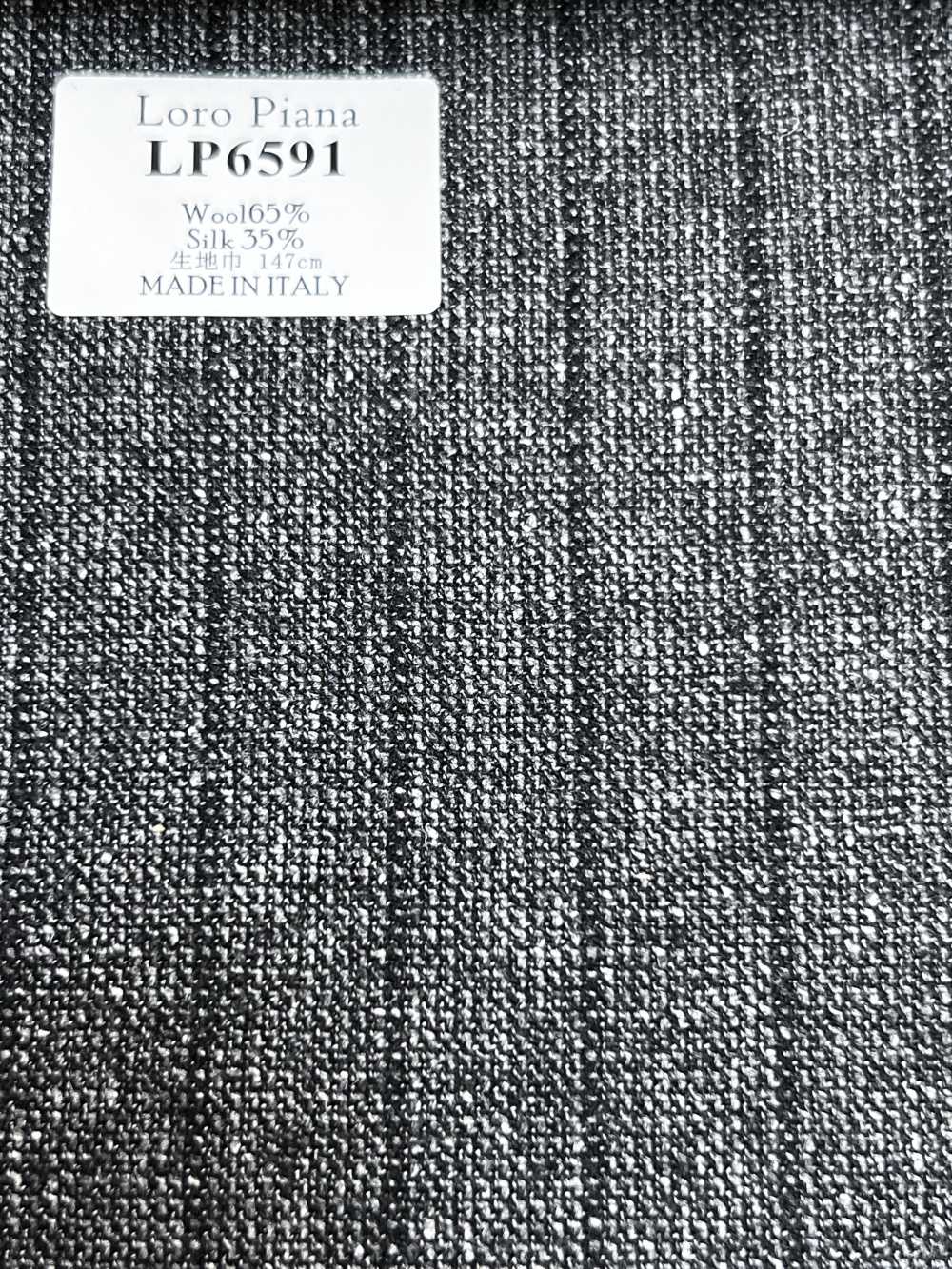 LP6591 Loro Piana Grauer Streifen[Textil] HOSOI SYOJI