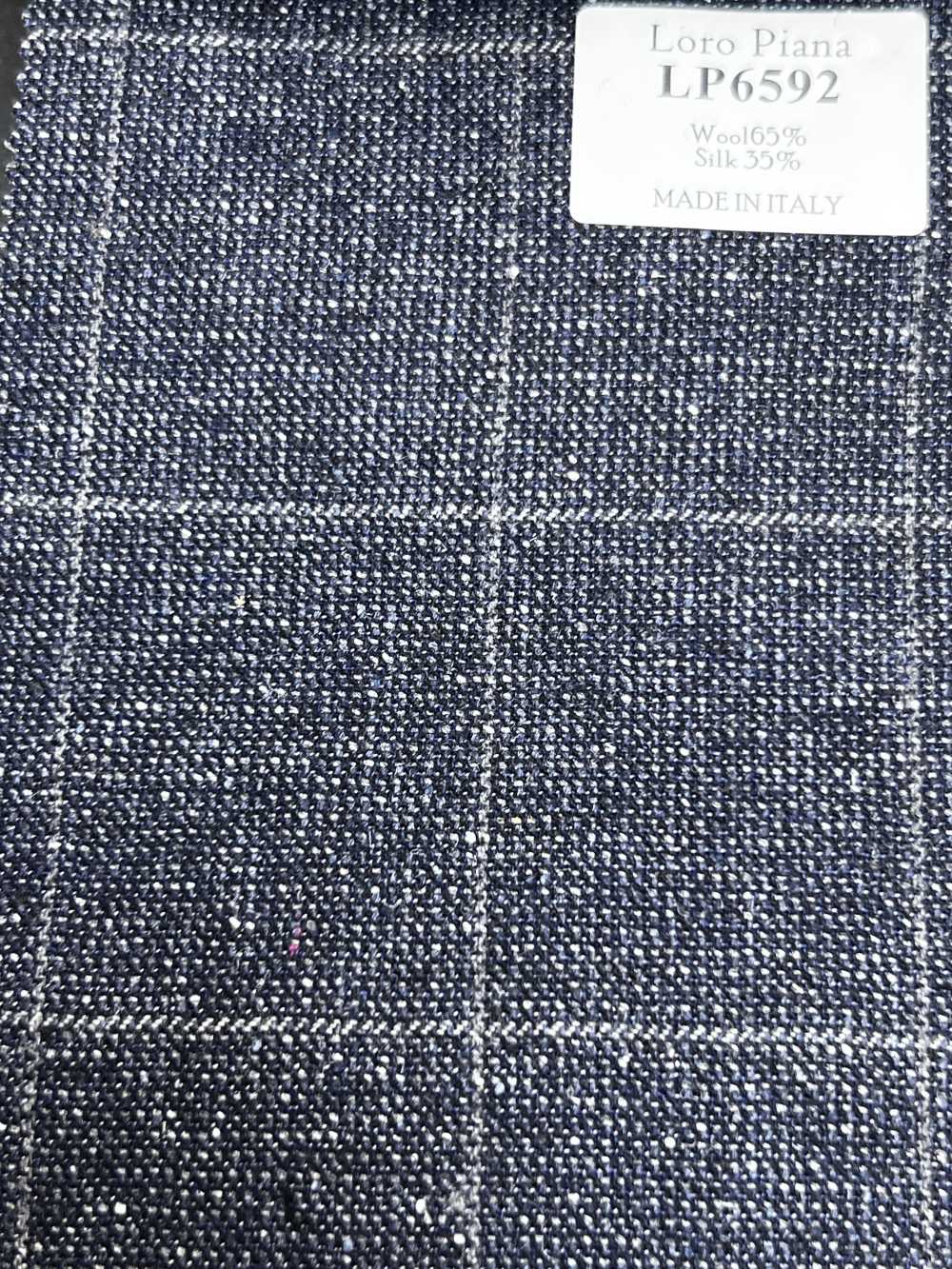 LP6592 Loro Piana Marineblaues Karomuster[Textil] HOSOI SYOJI