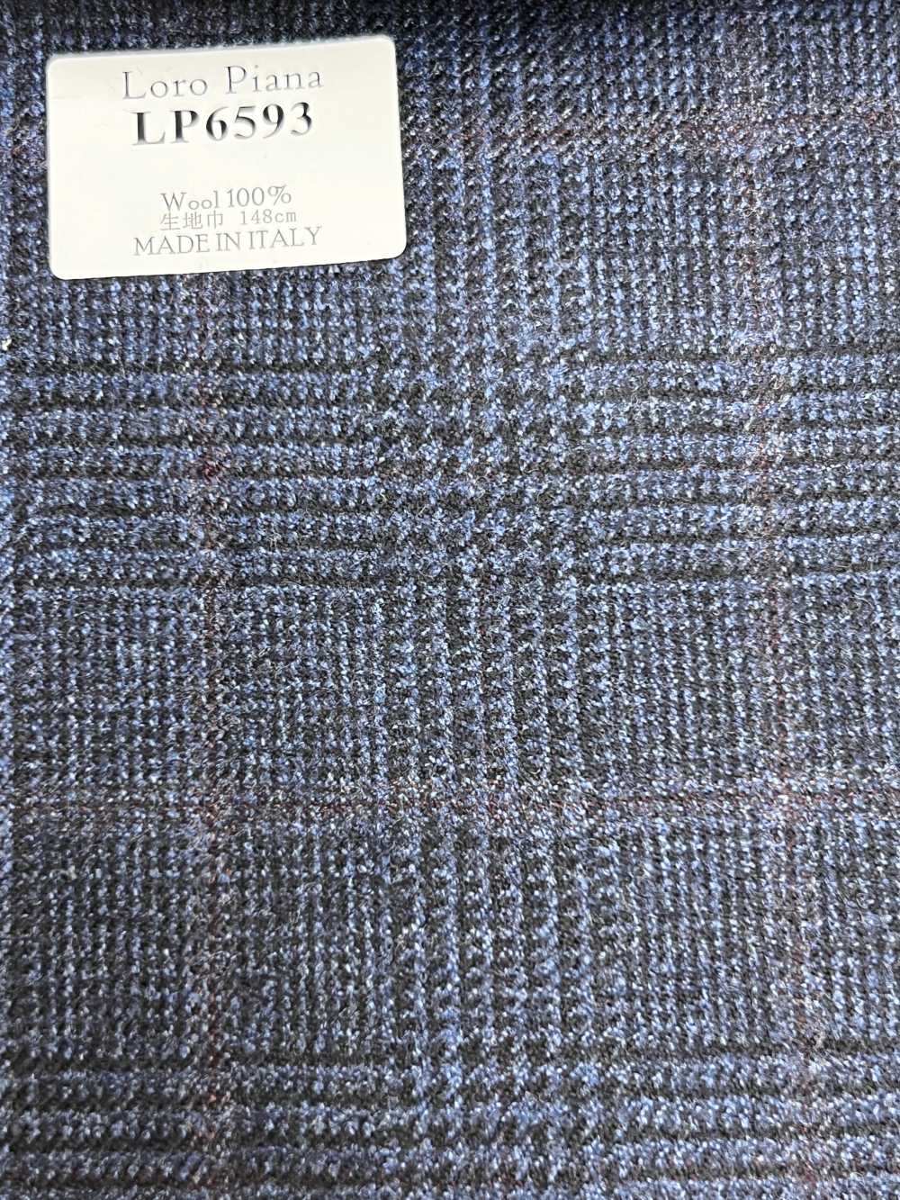 LP6593 Loro Piana marineblau kariert[Stoff] HOSOI SYOJI