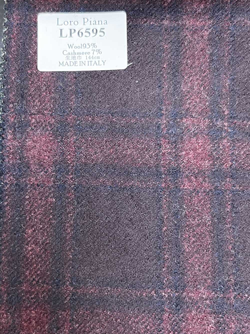 LP6595 Loro Piana Rotes Karo[Stoff] HOSOI SYOJI