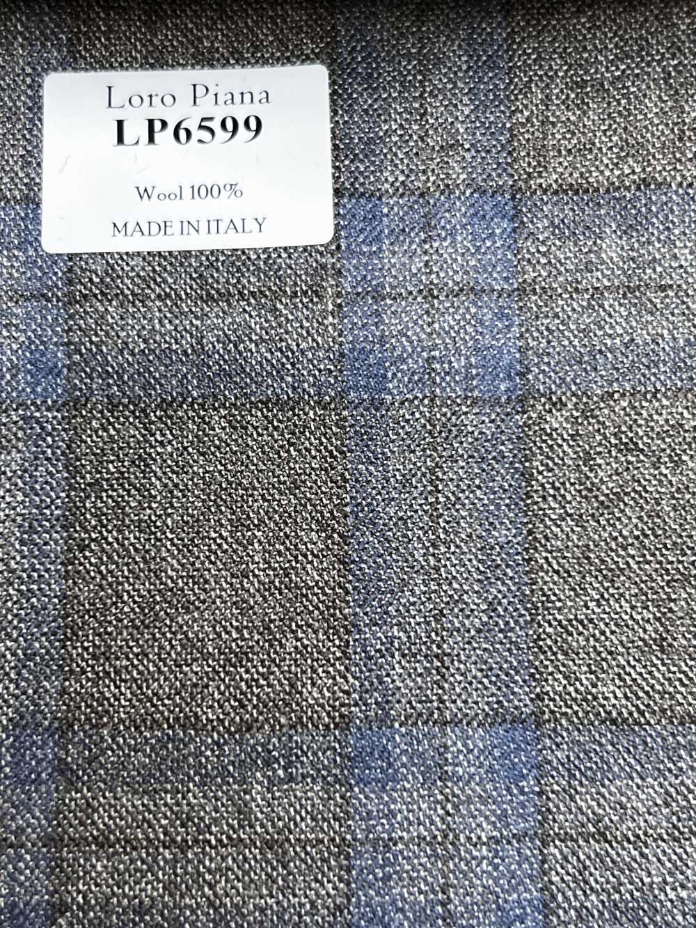 LP6599 Loro Piana Braun x Blau kariert[Stoff] HOSOI SYOJI