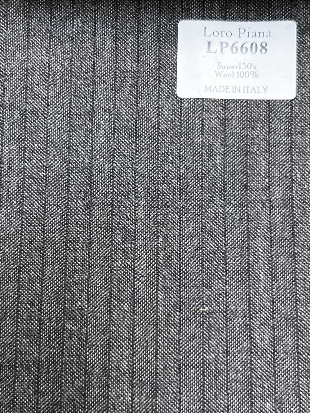 LP6608 Loro Piana Super130's braun gestreift[Textil] HOSOI SYOJI