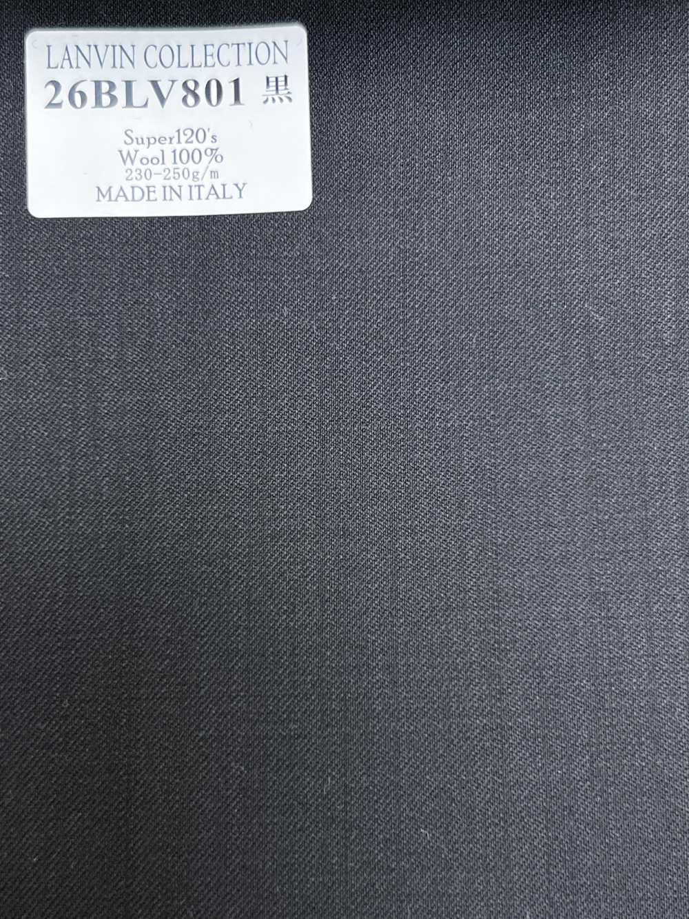 26BLV801 LANVIN COLLECTION Super120's Schwarz ohne Muster[Textil] HOSOI SYOJI