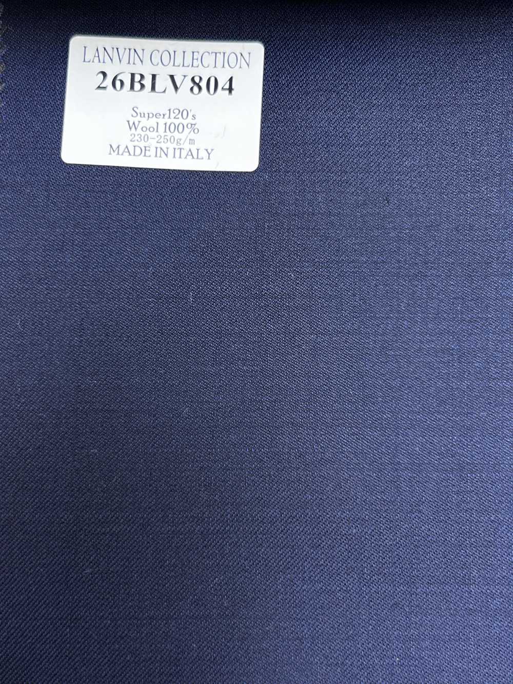 26BLV804 LANVIN COLLECTION Super 120's Marineblau ohne Muster[Textil] HOSOI SYOJI