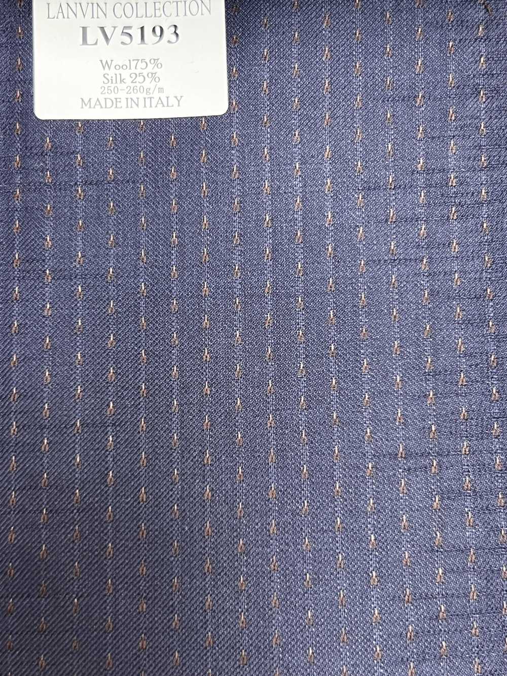 LV5193 LANVIN COLLECTION Marineblau × Braun gestreift[Textil] HOSOI SYOJI
