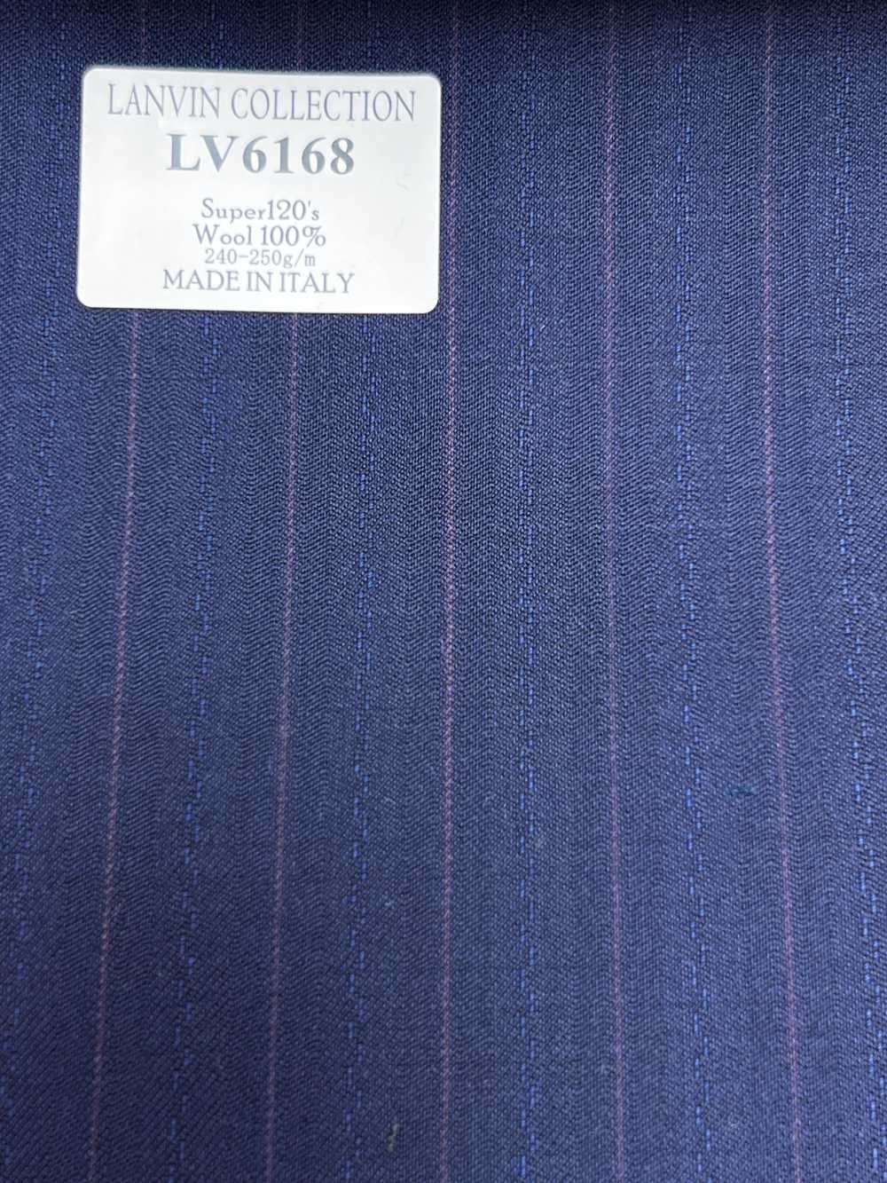 LV6168 LANVIN COLLECTION Super120's Marineblau gestreift[Textil] HOSOI SYOJI