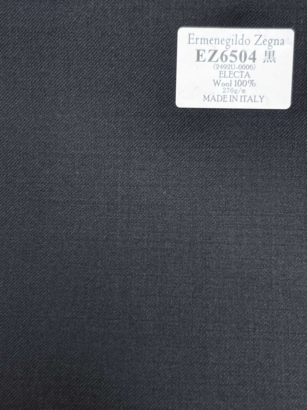 EZ6504 Ermenegildo Zegna ELECTA Schwarz Uni[Stoff] HOSOI SYOJI