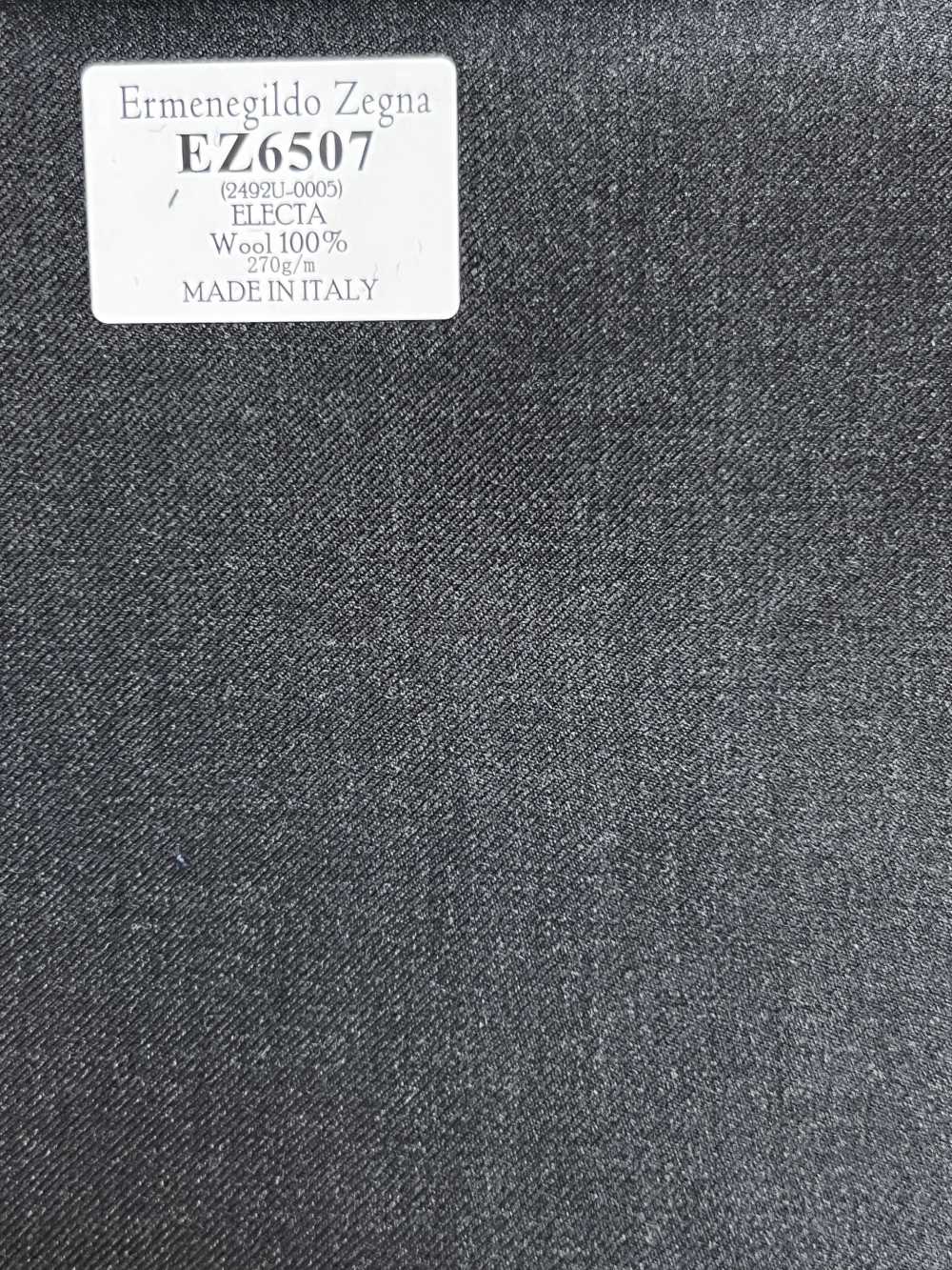 EZ6507 Ermenegildo Zegna ELECTA Dunkelgrau Uni[Stoff] HOSOI SYOJI