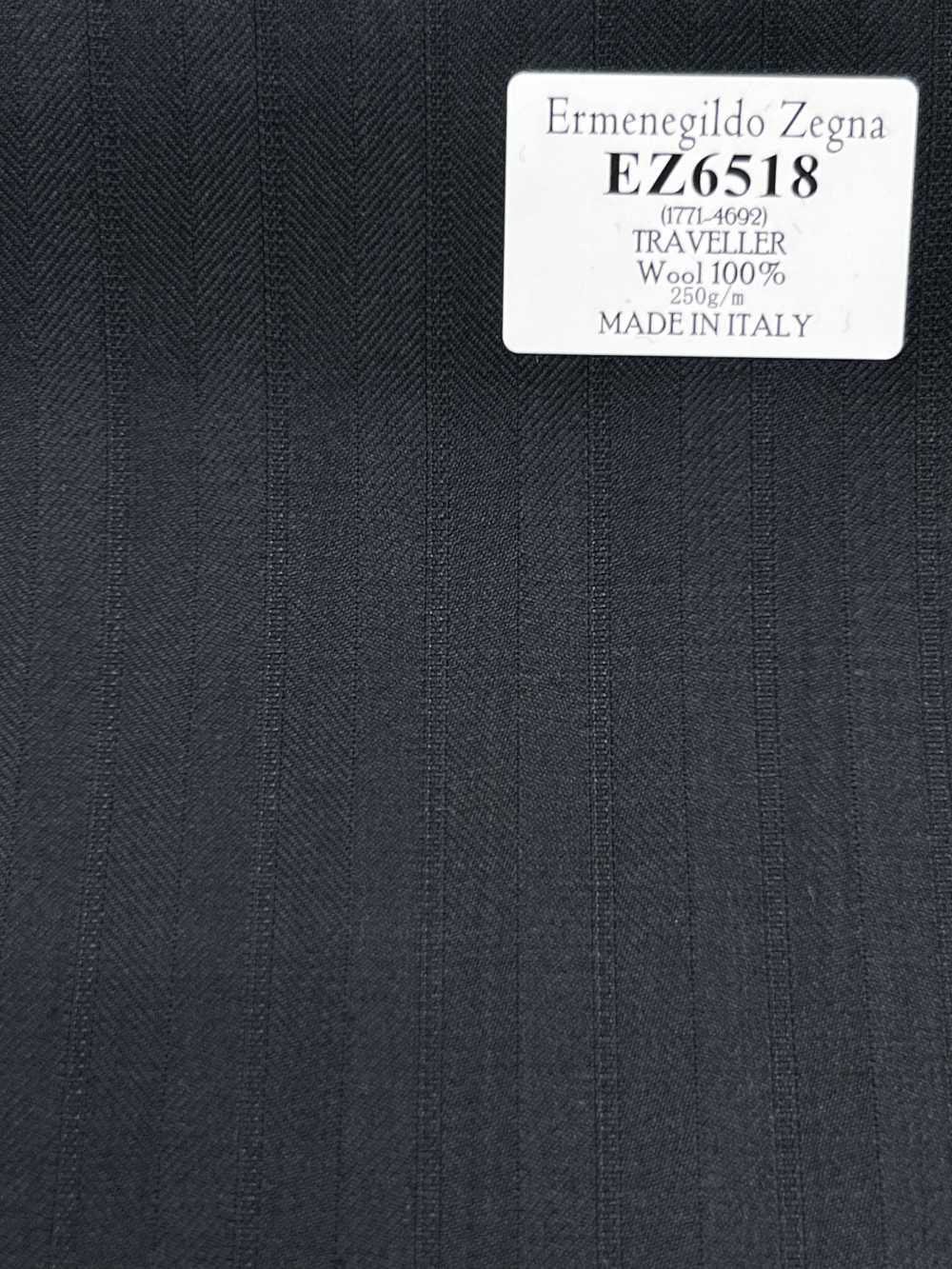 EZ6518 Ermenegildo Zegna TRAVELLER Dunkelgrüner Streifen[Stoff] HOSOI SYOJI