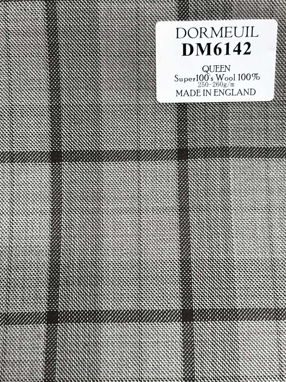 DM6142 DORMEUIL QUEEN Super 100's Beige x Schwarz kariert[Stoff] HOSOI SYOJI